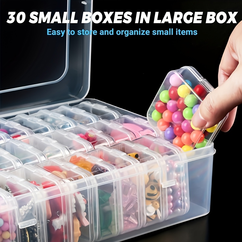 31pcs Plastic Organizer Case for Earring and Bead Storage